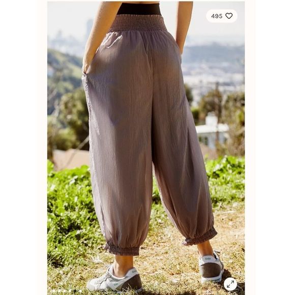 NWT Free People Sashay My Way Solid Jogger Pants - Picture 3 of 5
